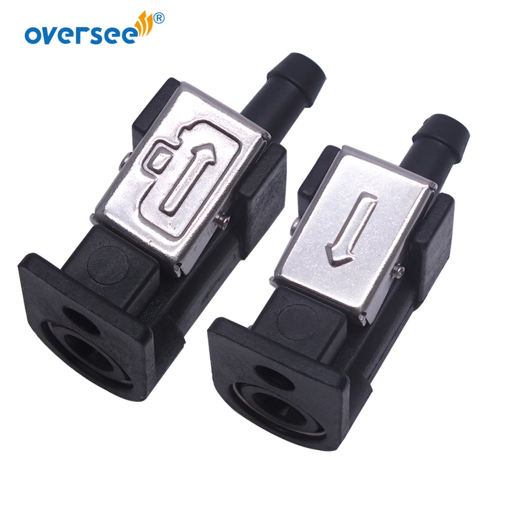 Connettore Comp Giunto Tubo Carburante 2 Pz/Set Per Motore Fuoribordo Yamaha Parsun Hidea Seapro Hdx 6Mm