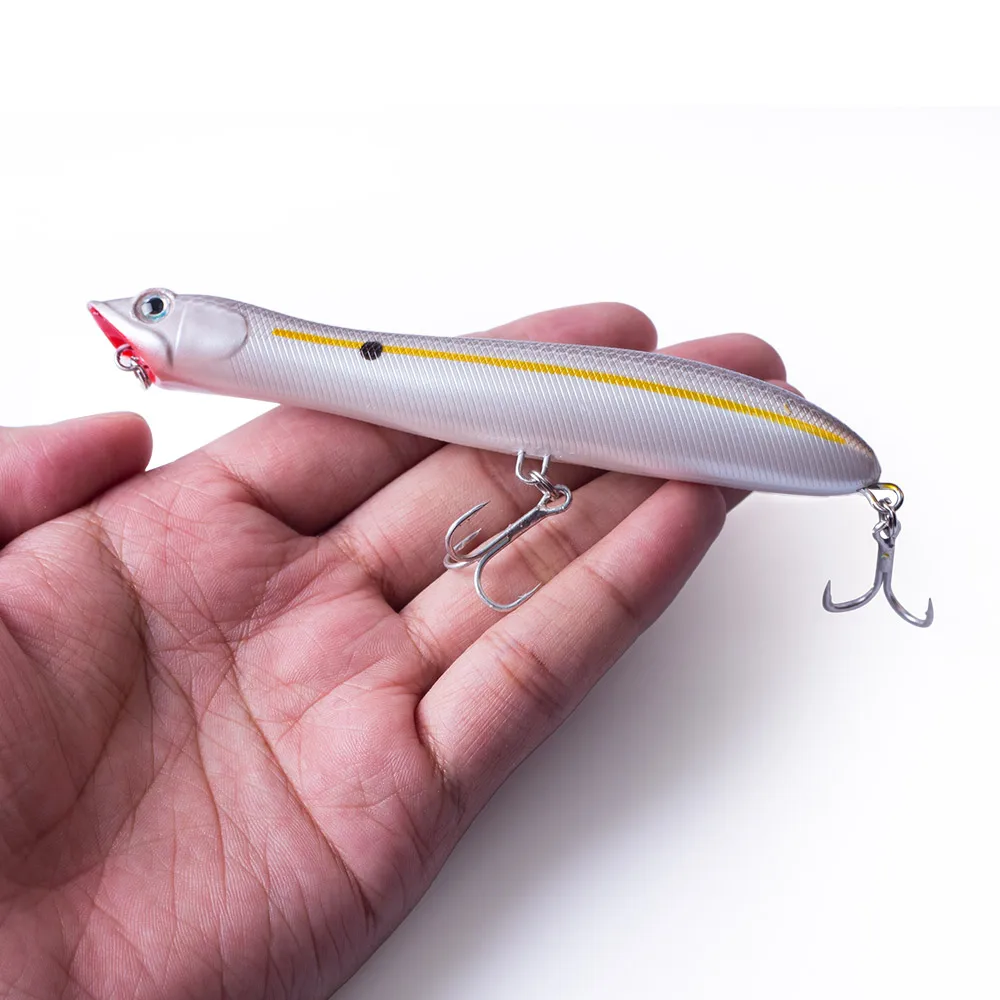 120Mm/18G Topwater Pencil Popper Floating Fishing Lure Snakehead Wobblers Tackle Baits Minnow Per Snapper Flounder Bass Chub