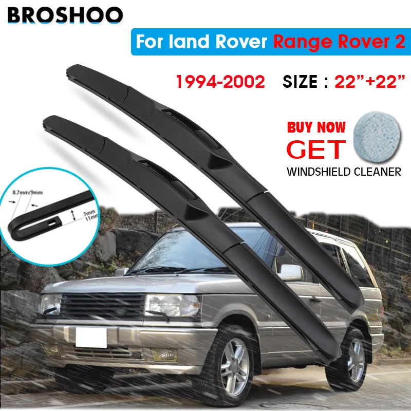 Spazzola Tergicristallo Per Land Rover Range Rover 2 22 "22" 1994-2002 Tergicristalli Auto Parabrezza Spazzole Lavavetri