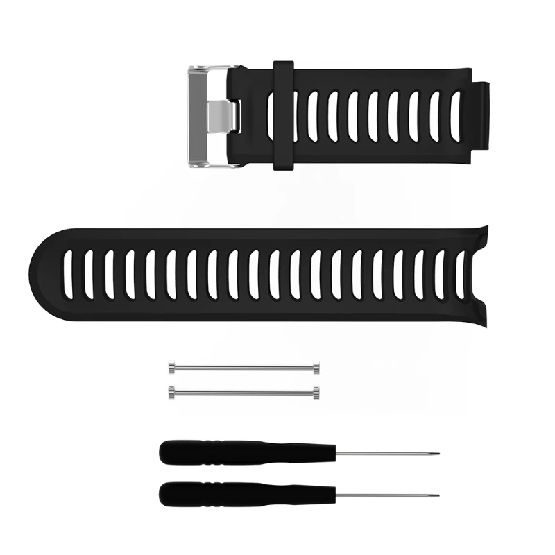 Nero In Silicone Di Ricambio Fascia Di Polso Per Garmin Forerunner 910Xt Gps Orologio Sportivo