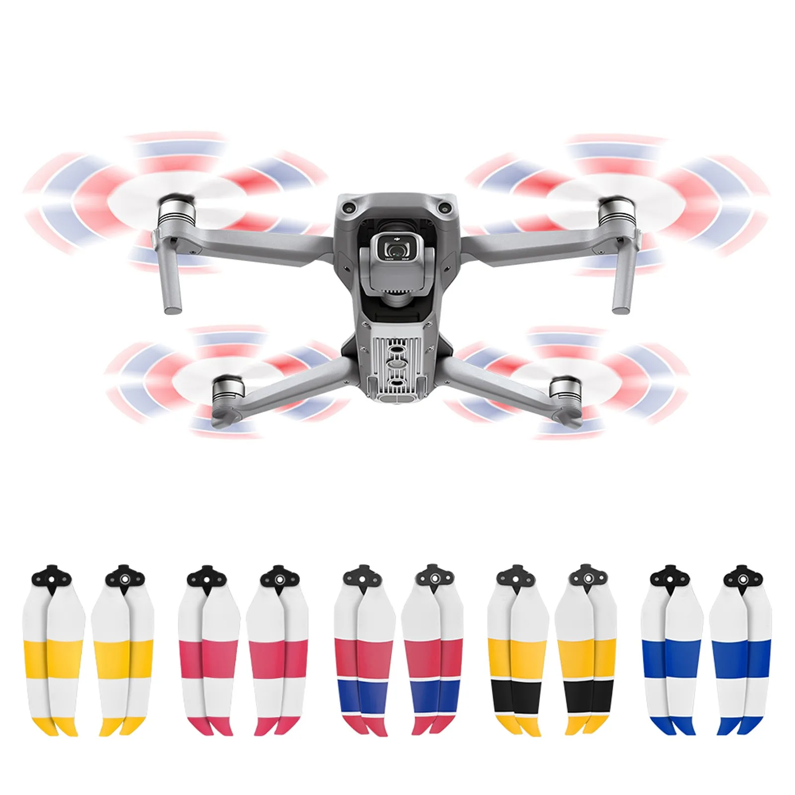 Suitable For Dji Mavic Air 2/Air 2S Drone Propellers Quick Release Blades Low Noise Colored Propellers Drone Accessories Wing