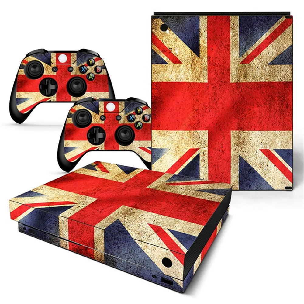 Usa Flag Uk Flag Skin Sticker Decalcomania Per Xbox One X Console E 2 Controller Per Xbox One X Skin Stickers Vinile
