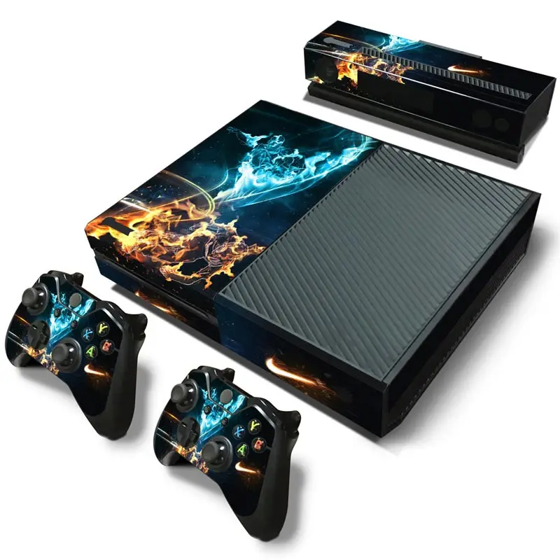 Blue Fire Skins Custom Controller Console Full Pvc Skin Vinyl Sticker Decalcomania Cover Per Controller Xbox One