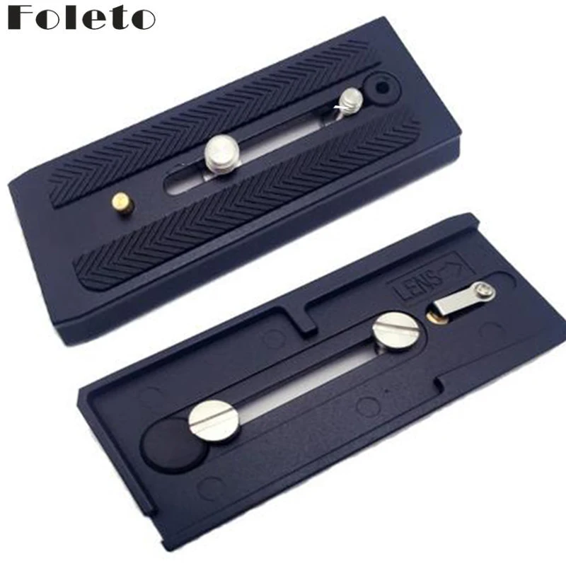 Foleto Piastra A Sgancio Rapido Scorrevole 501Pl Plus Base A Connessione Rapida Per Manfrotto 501 503 701Hdv Mh055M0-Q5 1/4 3/8 Vite 11.8Cm