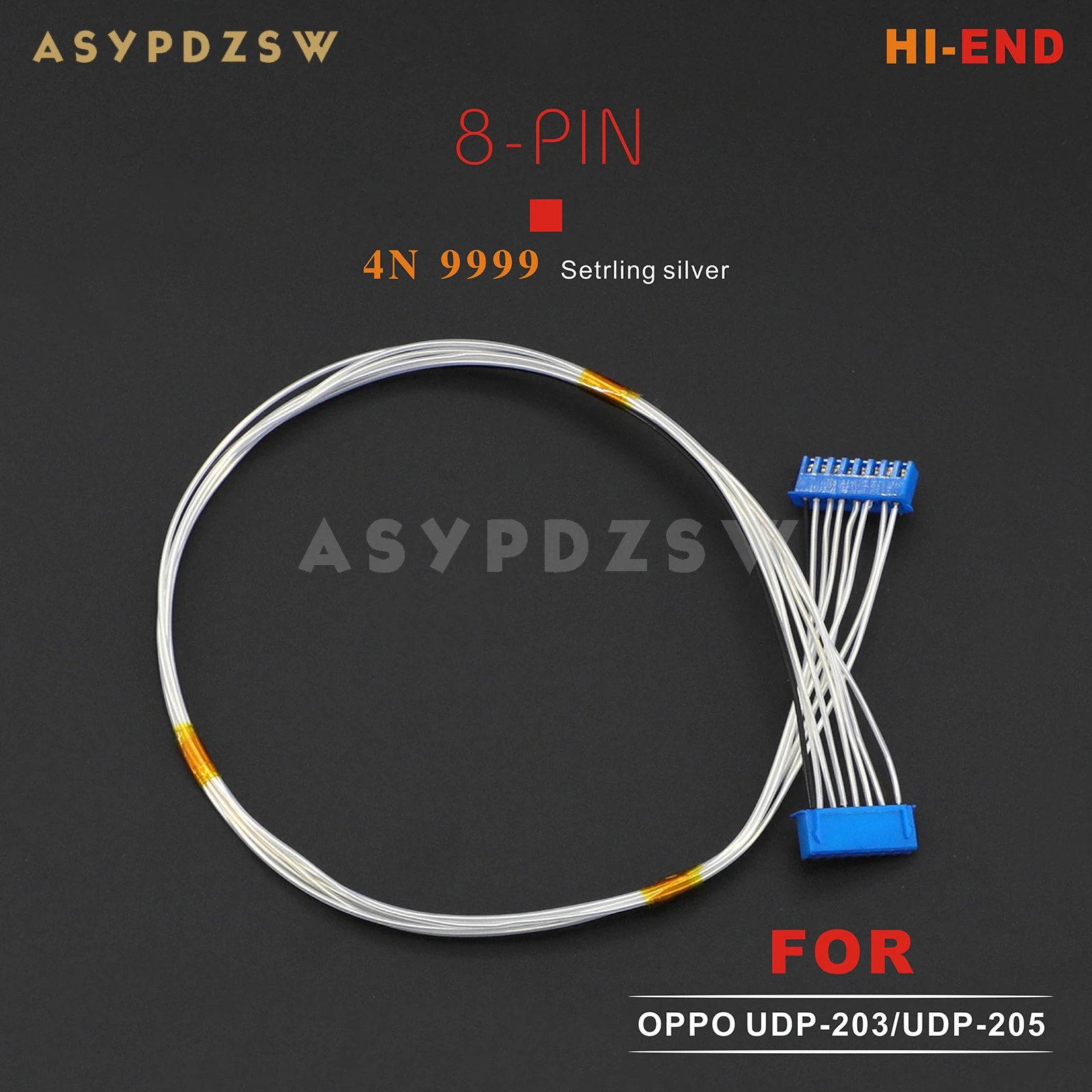 Hi-End 9999 4N Filo D'Argento Sterling 8 Pin Alimentatore Di Simulazione Digitale Per Oppo Udp-203/Udp-205