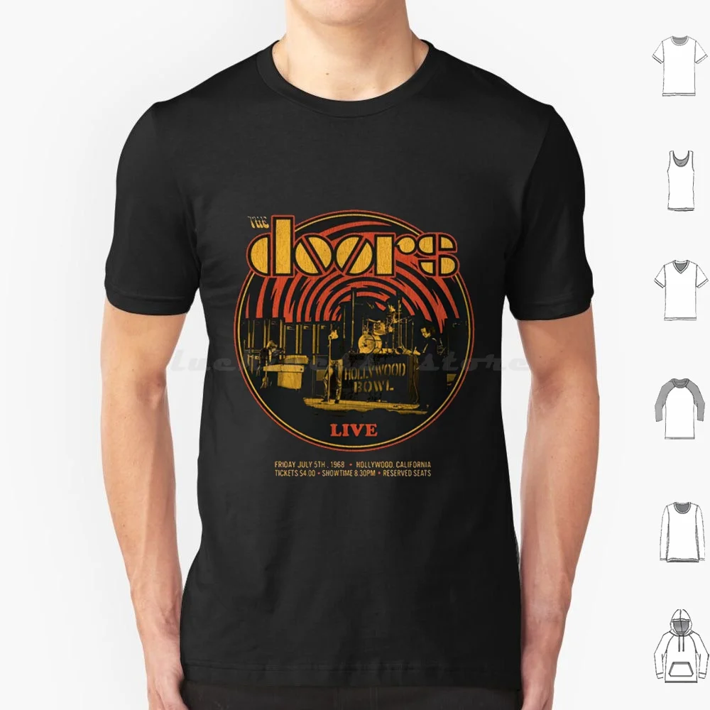 Jim Morrison Vintage Band Setup T-Shirt Classica Ufficiale T-Shirt Big Size 100% Cotone Jim Morrison Vintage Band Setup Ufficiale