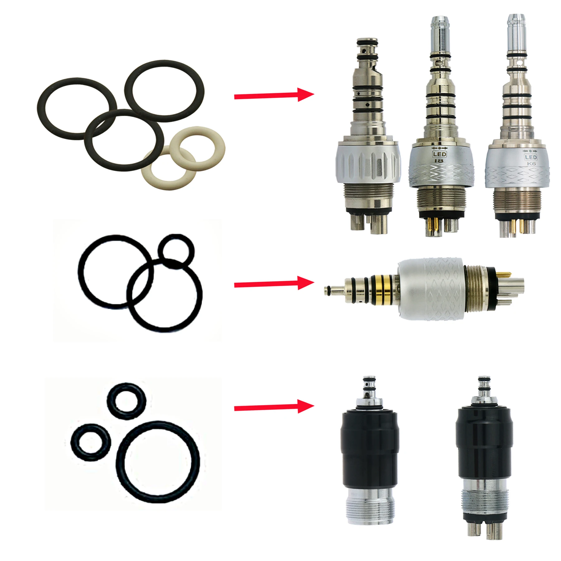 Accessori Per Manipolo Dentale Seal O Rings Per Giunto Kavo Multiflex Wh Nsk
