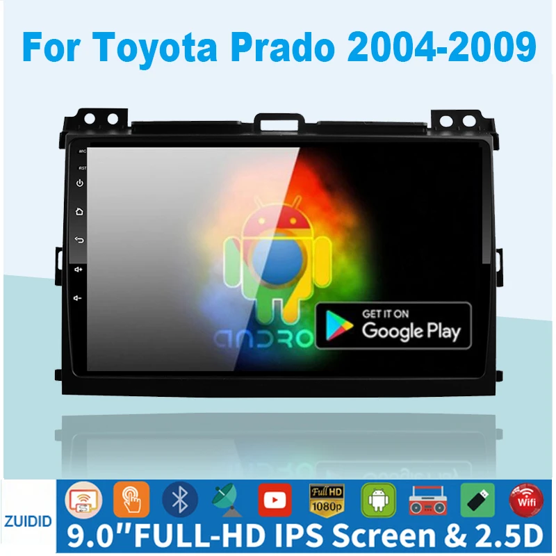 Per Toyota Land Cruiser Prado 120 Lexus Gx470 Autoradio Lettori Multimediali Autoradio 2Din Android Carplay Auto Radio 2Din Dvd