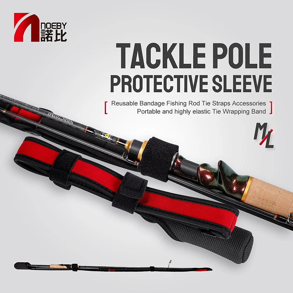 Noeby Spinning Casting Canna Da Pesca Protezione Cravatte Corda 90-135Cm Cinturino Regolabile Attrezzatura Da Pesca Attrezzatura Da Pesca Porta Canne 