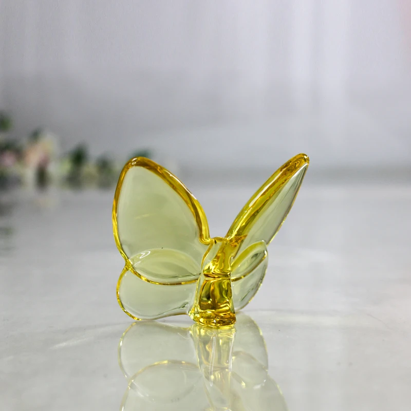Ornamenti Di Farfalla Di Baccarat Di Cristallo Di Lusso Di Artigianato Di Cristallo Di Vendita Caldo