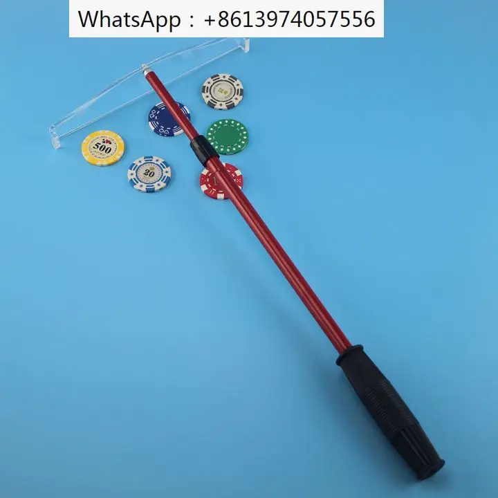 Scalabile Chip Picker Metal Chip Rake Baccarat Texas Poker Accessori Collector Rod Chip Push