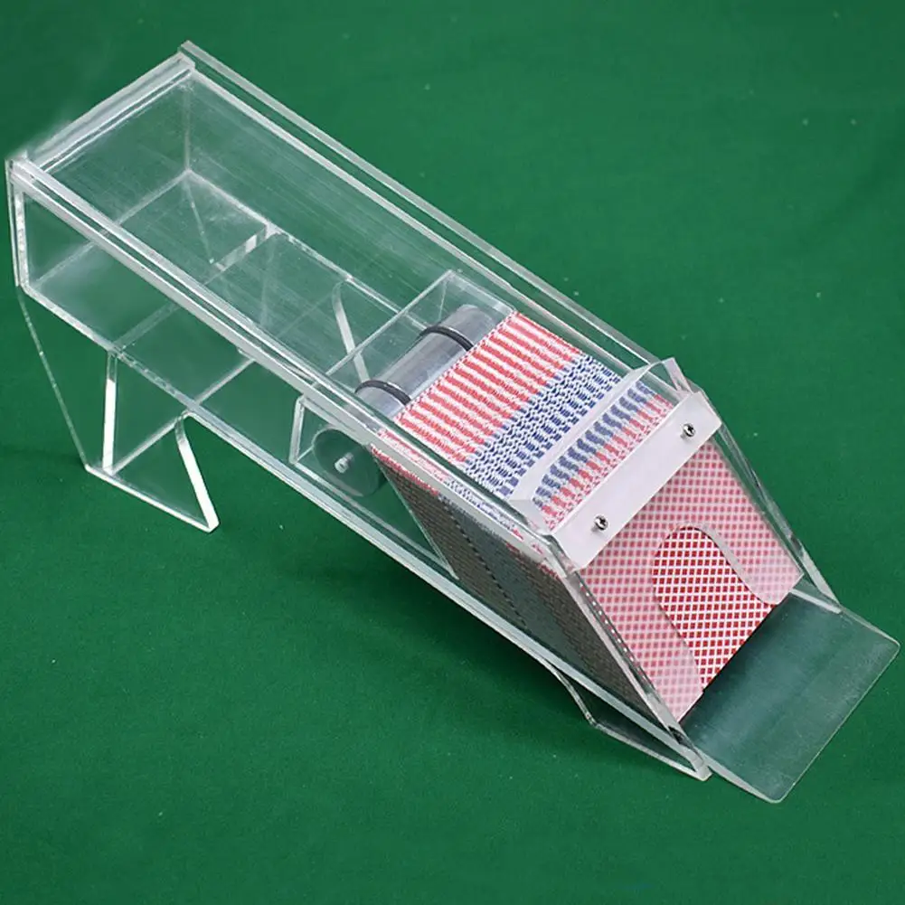 Deluxetexas Professionale Hold'Em Baccarat Poker Rivenditore Poker Card Shoe 8 Deck Acrilico Baccarat Scarpa Per Carte Da Gioco