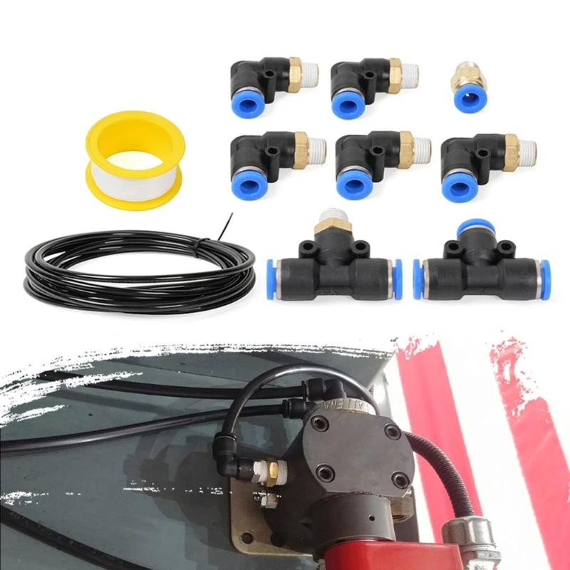 Turbosfitting Kit Push Lock Vacuum Fitting Kit Per Auto Turboswastegate Solenoid 50Lc