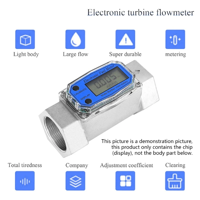 Misuratore Di Portata Digitale Display Chip Water Die Sel Gasoline Methanol Kerosene Meter