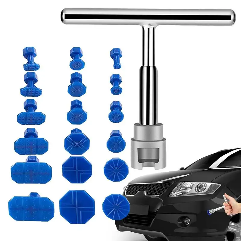 Strumento Universale Per Garage Kit Di Riparazione Per La Rimozione Delle Ammaccature Dell'Auto Slide Reverse Hammer 18Pc Ventosa Auto Body Dent Pulle