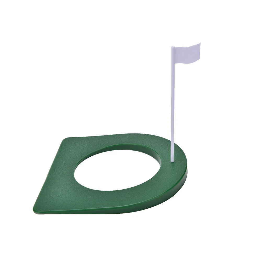 1 Set New Golf In/Outdoor Regulation Putting Cup Hole Putter Practice Trainer Aid Flag