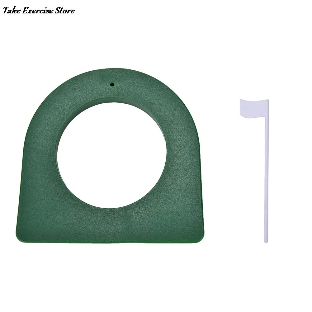 Caldo! Nuovo 1 Set Regolazione Putting Cup Hole Putter Practice Trainer Aid Flag Golf In/Outdoor