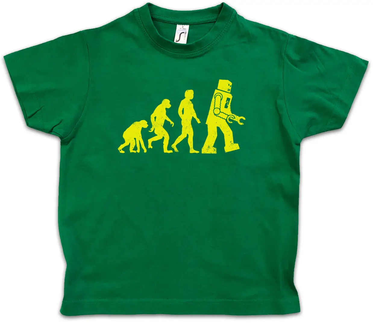 The Big Black Robot Evolution Bang Theory Kids Boys T-Shirt Ryan Nerd Cooper
