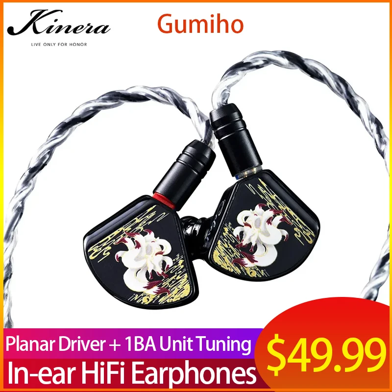 Kinera Celest Gumiho Auricolari Hifi In-Ear Monitor Driver Planare + Unità 1Ba Tuning Gaming Esports Cuffie Con Cavo Staccabile
