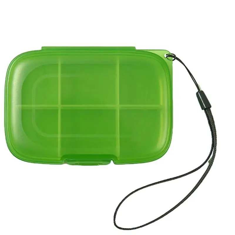 Portapillole Per Portamonete 6 Scomparti Portapillole Per Medicinali Organizzatore Giornaliero Portapillole Carino Per Integratori Di Olio Di Fegato D