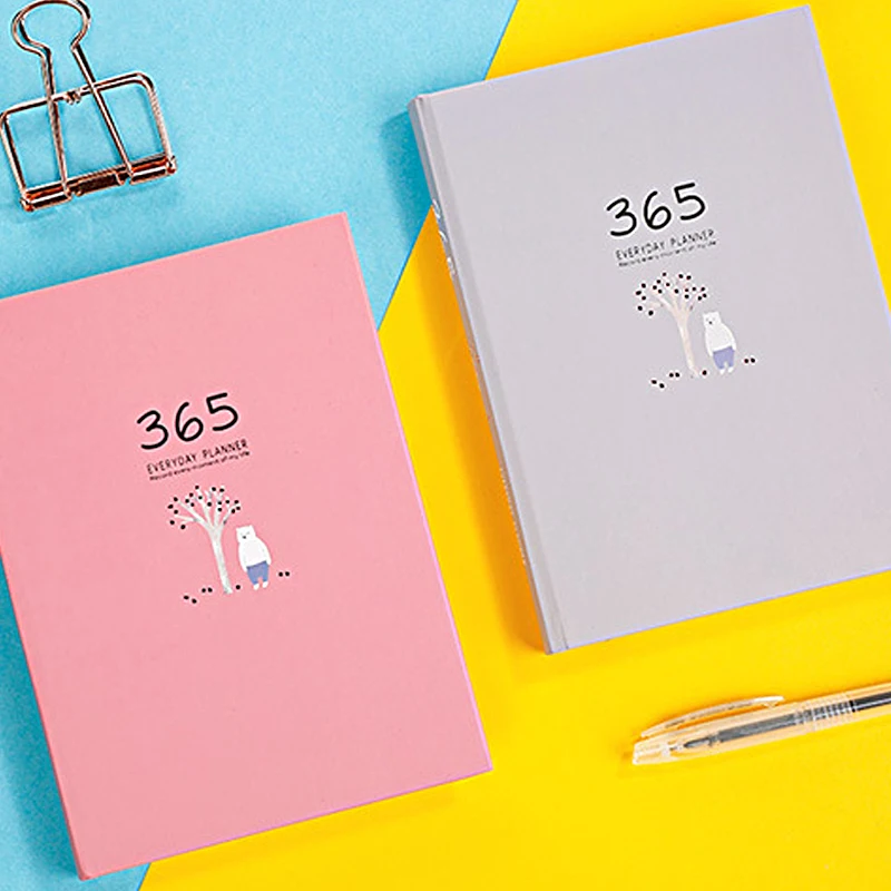 A5 Studente Carino Notebook Mensile Planner Settimanale Kawaii Accessori Ufficiale Della Scuola Di Cancelleria Studio Block-Notes Forniture
