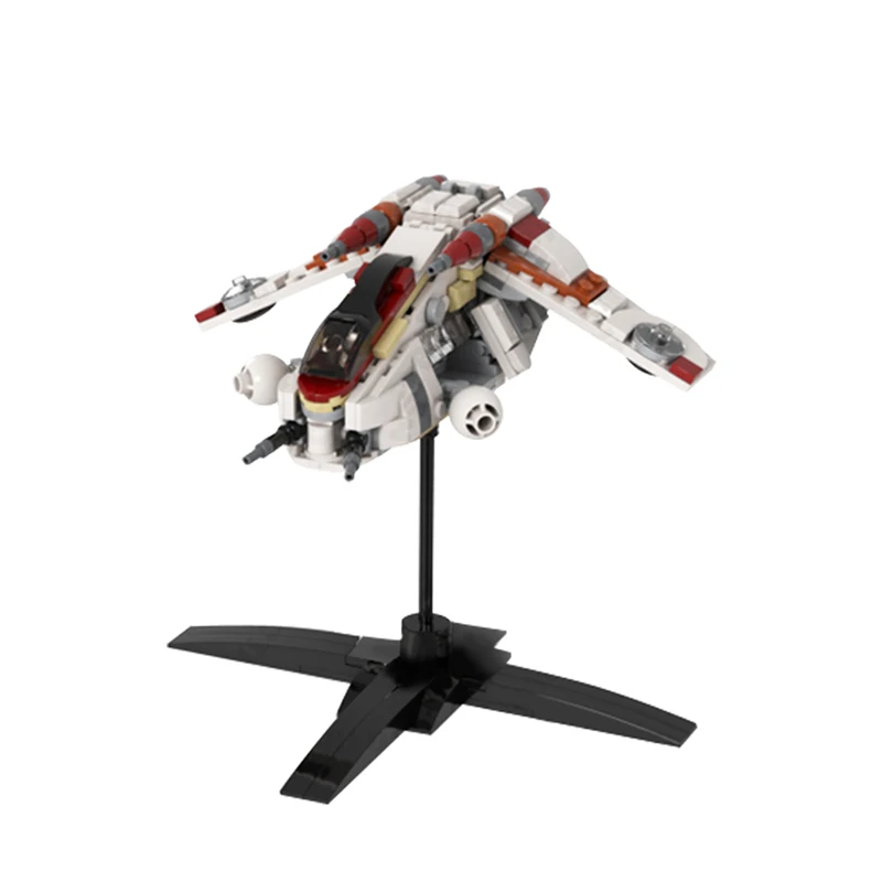 Gobricks Moc Micro Size Laat/I Republic Gunship Package Ii Space Wars Building Block Giocattoli Educativi Per Regali Per Bambini