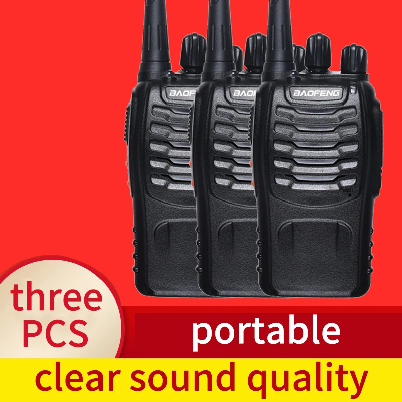 3 Pcs Baofeng Walkie Talkie Walkie-Talkie Radio Station Autoradio Bidirezionale Radio Portatile Economica Per La Comunicazione Di Caccia