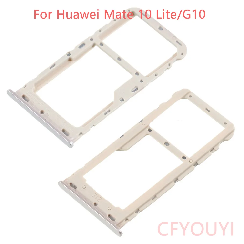 Dual Sim Card Reader Supporto Del Vassoio Slot Per Sim Card Sim Adattatore Di Ricambio Per Huawei Mate 10 Lite/G10