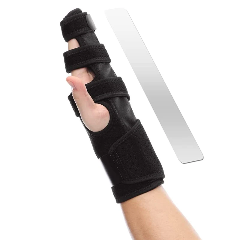 Uomo Donna Trigger Finger Splint Supporto Per Dito Regolabile Brace Per Articolazioni Rotte Distorsione Tendinite Sollievo Dal Dolore Protezione Per L