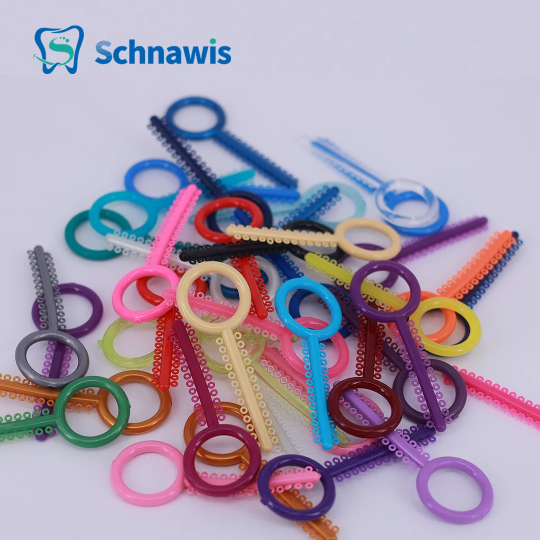 Fascette Elastiche Ortodontiche Dentali Fascette O-Ring Per Cartoni Animati Fasce Elastiche Per Topi Con Fiori Di Gatto Staffe Per Bretelle Archi Colo