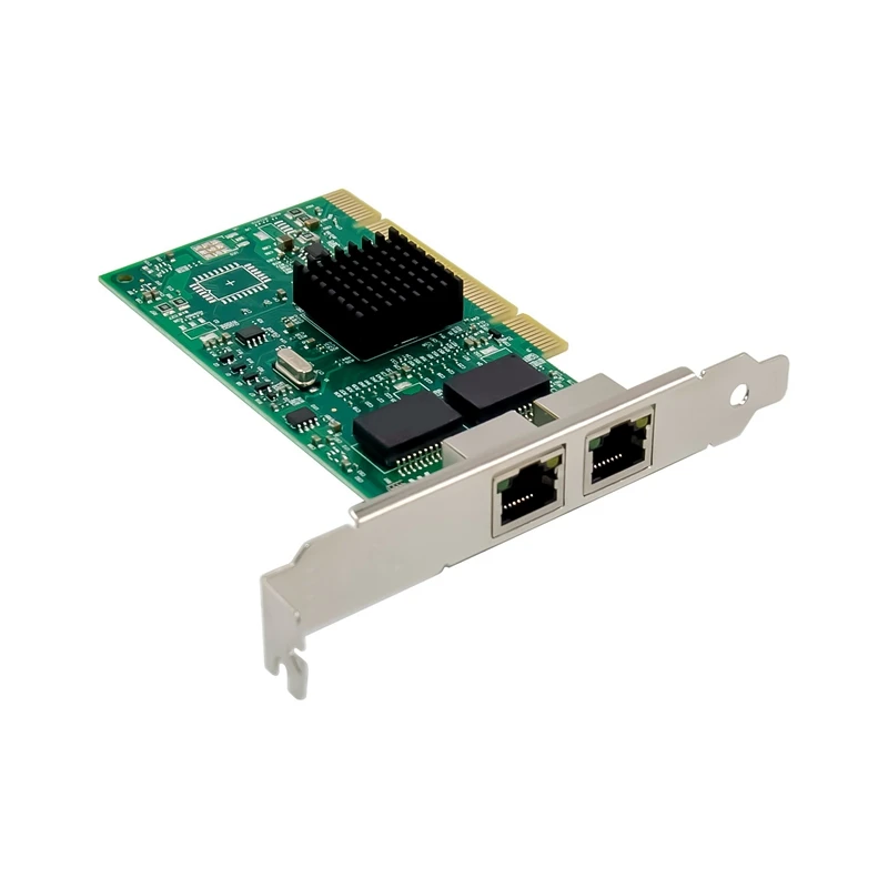 1Set 82546Eb Pro 1000Mt Pci Gigabit Scheda Di Rete A Doppia Porta Server Scheda Di Rete 8492Mt Scheda Di Rete Pc + Metallo