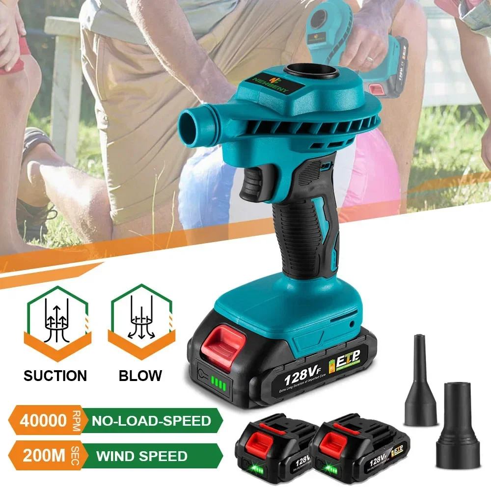 40000Rpm Cordless Air Duster 2 In 1 Dual Use Computer Keyboard Electronics Cleaner Portatile Ricaricabile Per Batteria Makita 18V