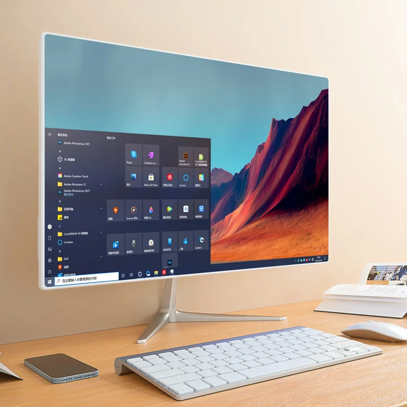 Aio Pc 22 Pollici Tutto In Un Pc Computer Desktop Opzionale Tutto In Un Pc Per Ufficio
