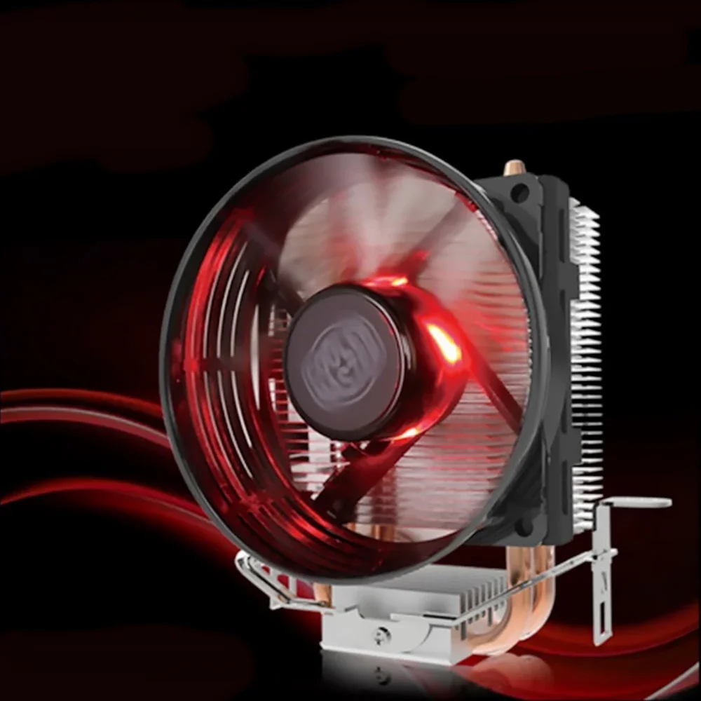 Rr-T2V1-20Fk 2 Heat Pipe Cpu Cooler Per Intel 775 115X Amd Am4 T20 Cpu Radiatore 95.5Mm Silenzioso Raffreddamento Cpu Ventola Led