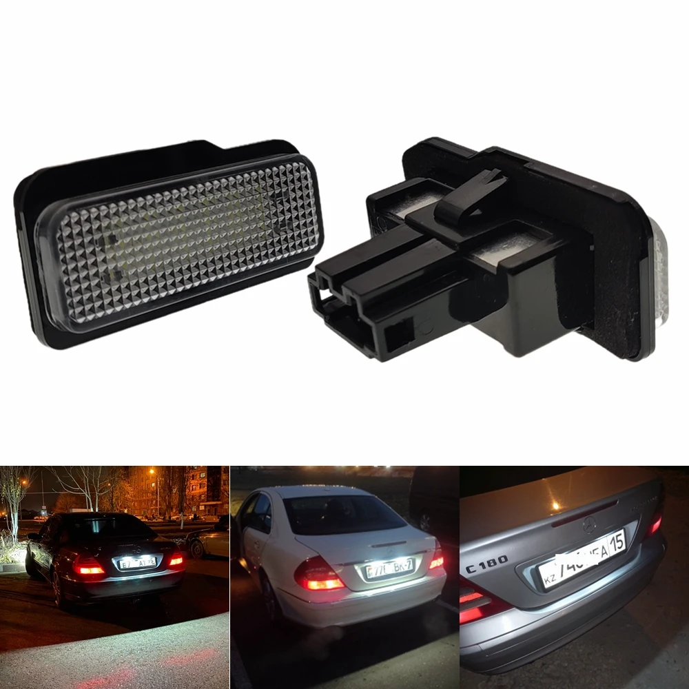 2 Pezzi Per Mercedes Benz W211 4D 5D W203 W211 W219 W219 R171 2D Classe C S203 12V Auto 18Led Luce Targa Lampada Canbus