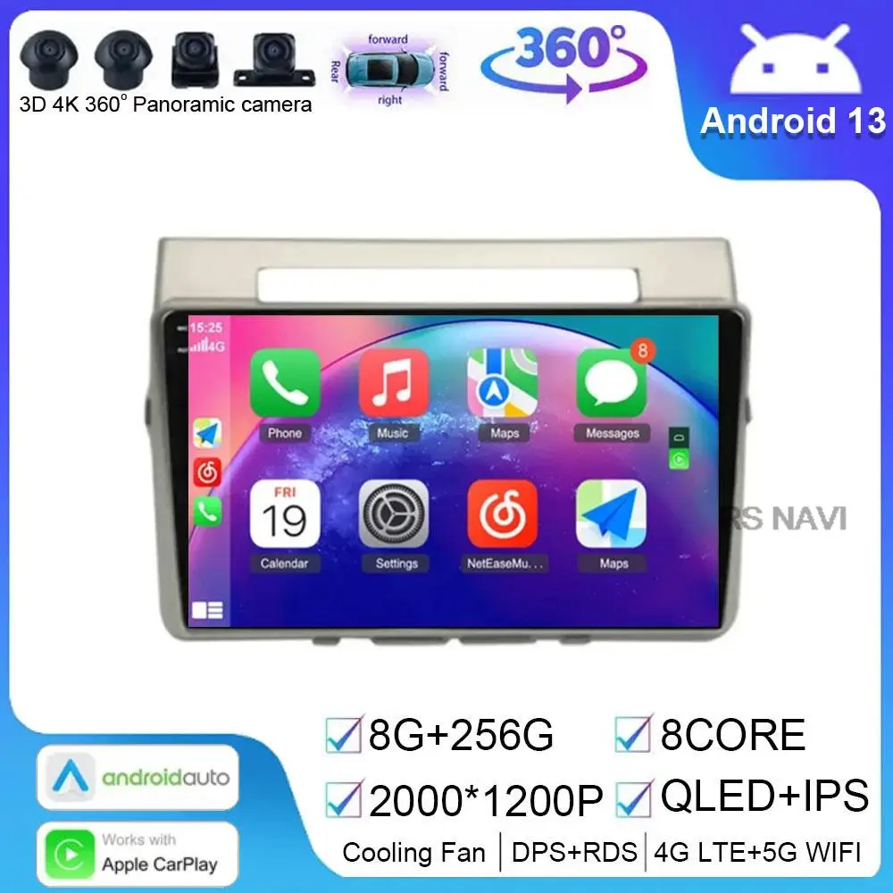 Android 13 Per Toyota Corolla Verso 2004 - 2010 Autoradio Video Multimediale Auto Carplay Dsp Player 2Din Gps Navi Wifi 4G 2K Bt