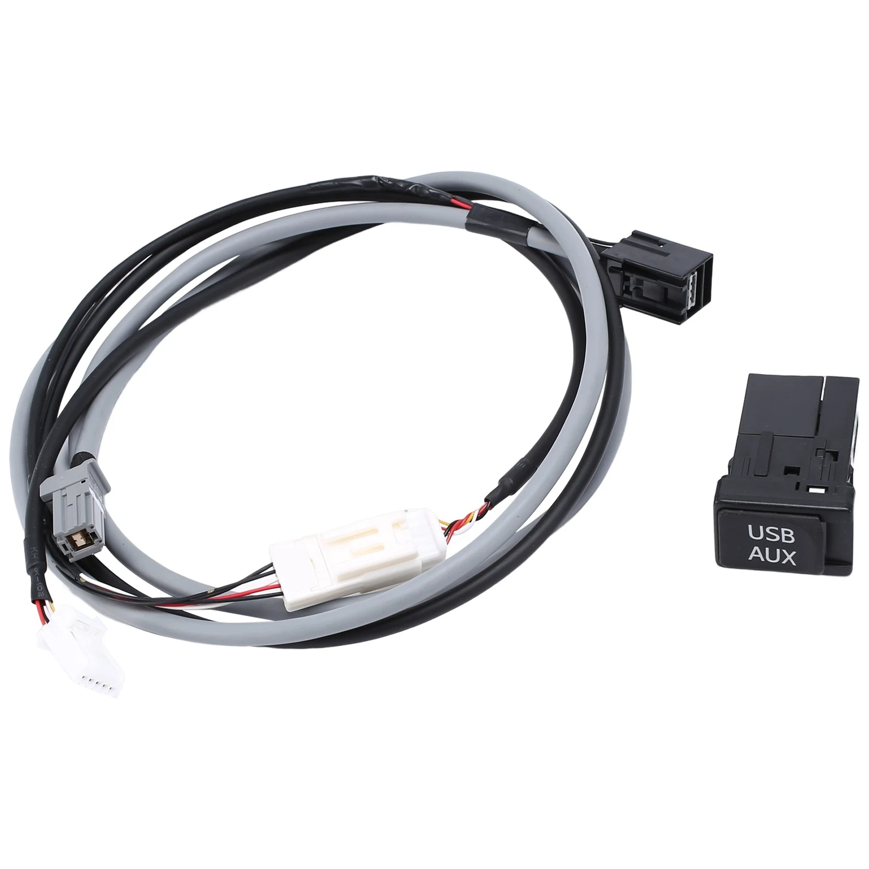 Car Usb Aux Interface Switch 5 Pin Plug Adapter Harness Cable Kit Per Toyota Corolla Camry Rav4 Prius Verso