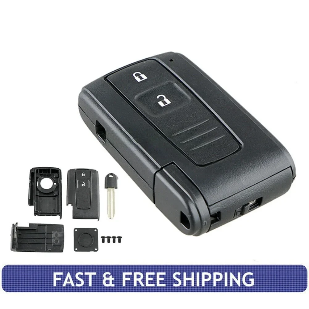 Per Toyota Corolla Verso Prius 2 Pulsanti Smart Key Case Sostituzione + Toy43 Blade Remote Key Case Utile