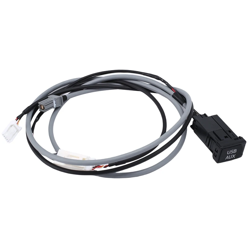Car Usb Aux Interface Switch 5 Pin Plug Adapter Harness Cable Kit Per Toyota Corolla Camry Rav4 Prius Verso Highlander
