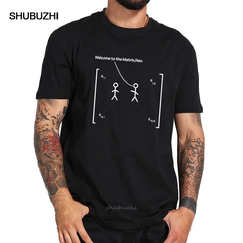 Benvenuti Nella Maglietta Neo Matrici Math Linear Algebra Number Array Tees Cotton Nerd Tshirt Taglia Ue