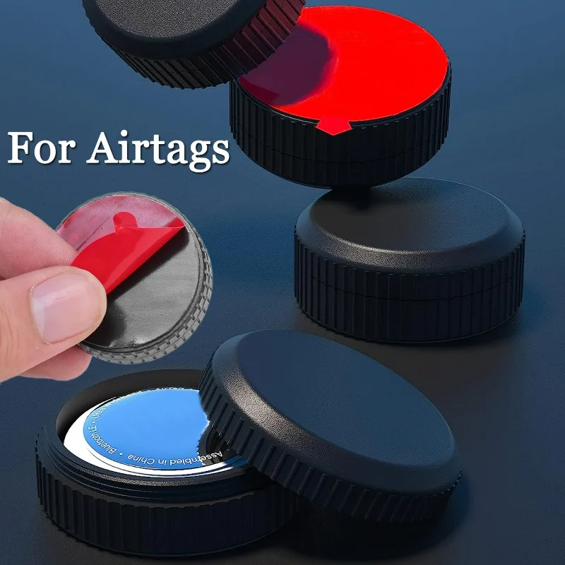 Per Apple Airtag Case Con Adesivo Adesivo Nascosto Antiurto Locatortracker Cover Holder Per Laptop Bike Camera Remote Drone