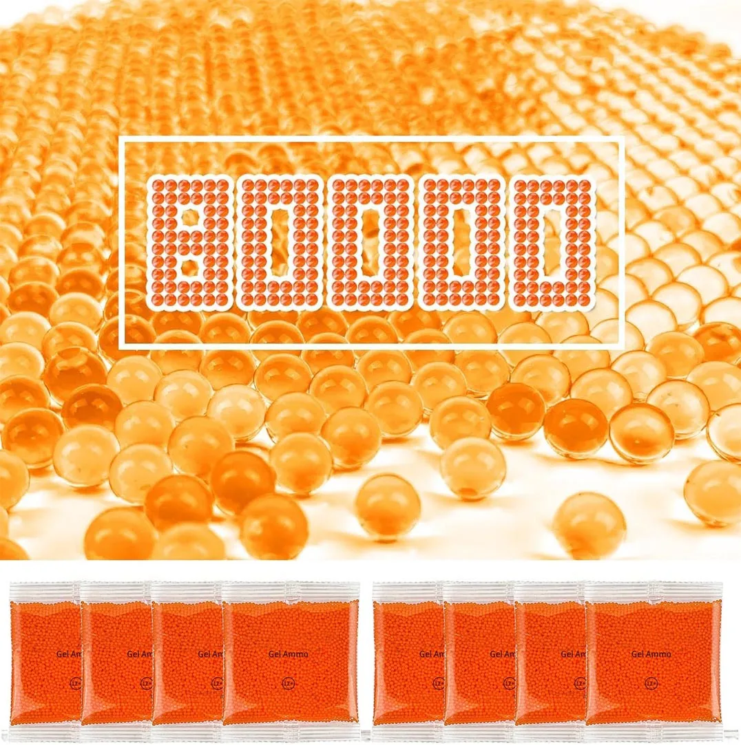 Gel Water Blaster Ammo Splat Jelly Beads Hydrogel Orange Water Gel Bead Per Vaso Filler, Wedding Centrotavola Decorazione Festival