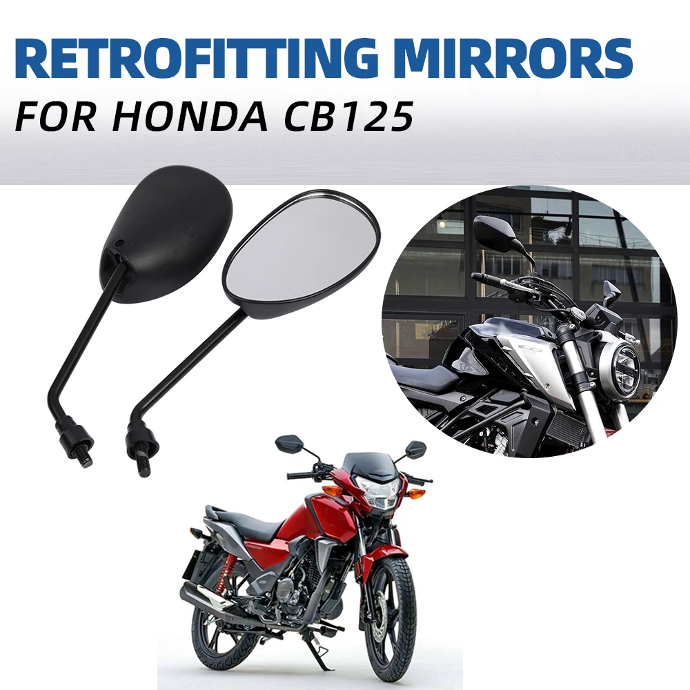 Motorcycle Accessories Rear View Rearview Side Mirrors Bar End Mirror For Honda Cb125 Cb 125