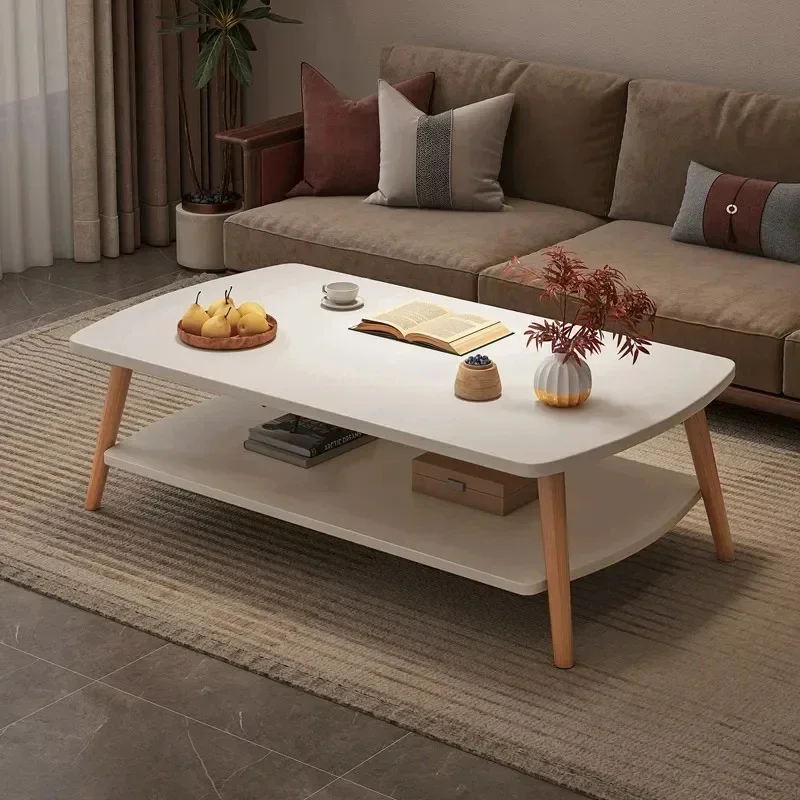 Salon Coffee Table Console Floor Vintage Center Storage Table Scrivanie Side Wood Minimalista Tavolino Da Salotto Decorazioni Per La Casa