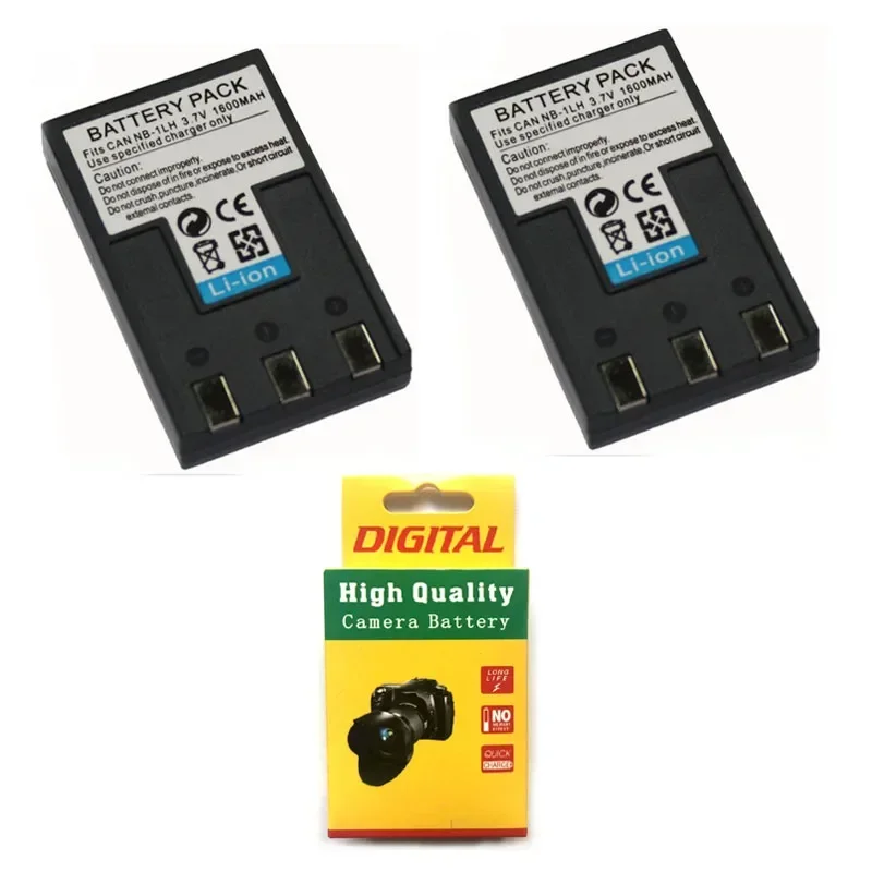Batteria Per Fotocamera 3.7V 1600Mah Nb-1Lh Nb-1L Per Canon Powershot 100 200 S110 Digital Elph S110 S200, S230, S300, Lxus300 Lxus330