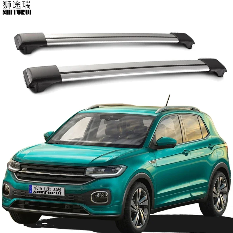 Shiturui 2 Pezzi Barre Portatutto Per Volkswagen T-Cross Barre Laterali In Lega Di Alluminio Binari Trasversali Portapacchi