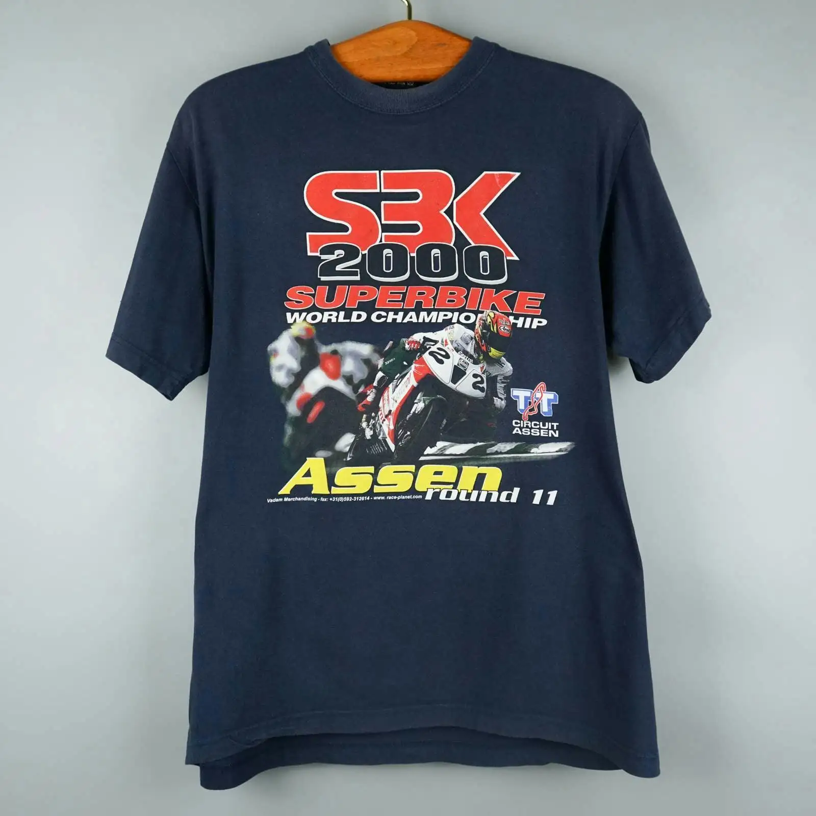 Vintage Y2K 2000 Superbike Championship Tt Assen T-Shirt Maniche Lunghe