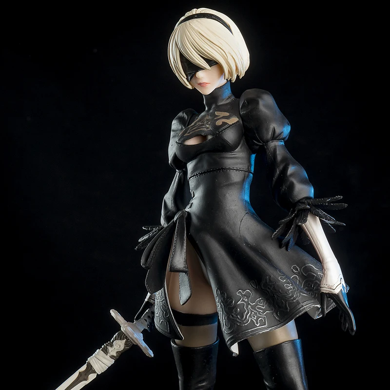 28Cm Nier Game Character Nier Automata 2B Yorha Sword Pvc Action Doll Model Statue Garage Kit Giocattolo Per Bambini Halloween Christmas