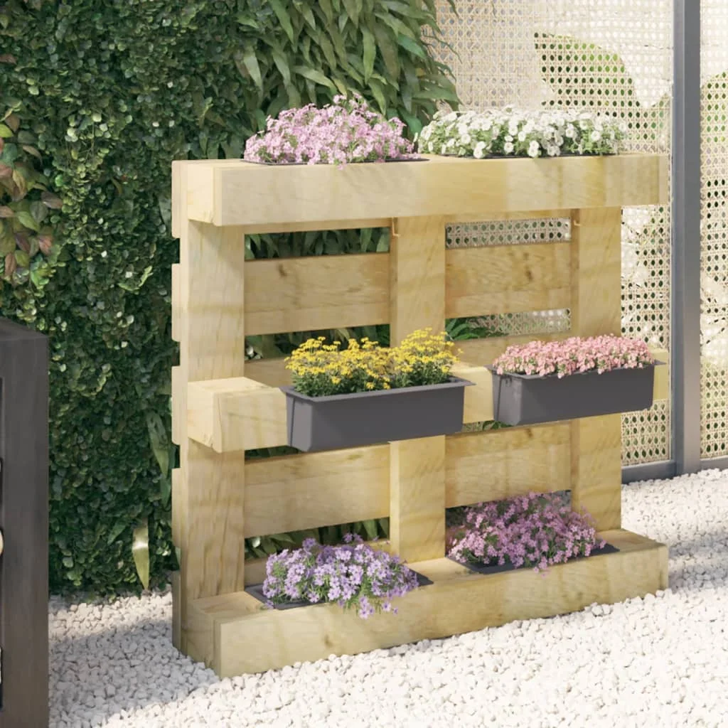 12 Pz Grigio 12 Pz Euro Pallet Fioriere 36X13,5X Pp Cm Artefatto Balcone Giardino Di Verdure Terrazza Esterna Giardino Vaso Di Fiori