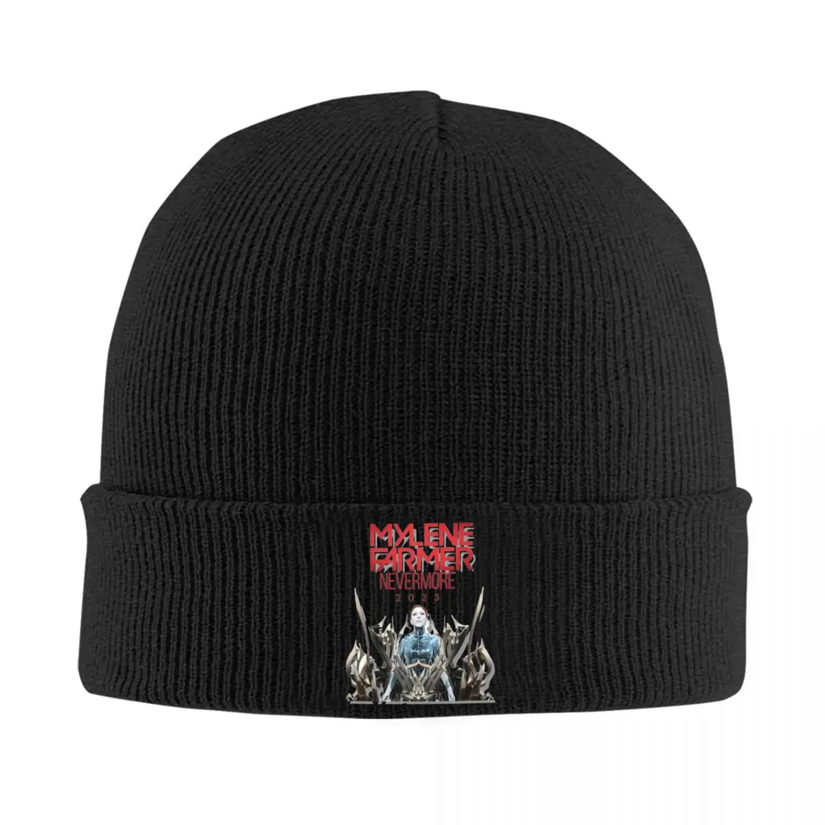 Mylene Farmer Jeanne Gautier Knit Hat Beanie Autunno Inverno Cappelli Warm Fashion Nevermore 2023 Cap Per Uomo Donna